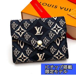 LOUIS VUITTON 付属品完備 ルイヴィトン モノグラム フラワー ヴィクトリーヌ ジャガード M80211