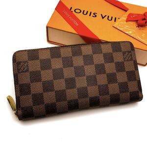 LOUIS VUITTON ルイヴィトン ダミエ ジッピーウォレット ラウンド 長財布 N60015