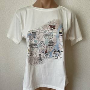 【新品】PARADIS TERRE パラディテール 東京プリント Tシャツ 38の画像1