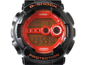 E16642 CASIO カシオ G-SHOCK ジーショック 腕時計 3263 GD-100HC ブラック×オレンジ 黒 デジタル