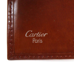E16901 Cartier カルティエ 6連 キーケース レザー ブラウン 茶 フランス製 パンテール パンサー メンズ レディースの画像9