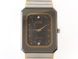 E17001 RADO ラドー 腕時計 シルバー 文字盤ブラック DIA STAR ダイヤスター アナログ 2針