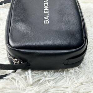 ●極美品●BALENCIAGA バレンシアガ エブリデイ ショルダーバッグ カメラバッグ ポシェット 鞄 かばん 本革 レザー 斜め掛け可 黒 ブラックの画像5