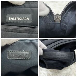 ●極美品●BALENCIAGA バレンシアガ エクスプローラー ボディバッグ ショルダーバッグ 鞄 かばん キャンバス 斜め掛け可 メンズ 黒の画像10