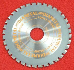  diamond metal металлическая пластина * незначительный листовая сталь для Tipsaw 100mm×1.0mm×36P