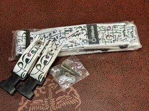 DiMarzio STEVE VAI CLIPLOCK — ART STRAP WHITE [DD2242]