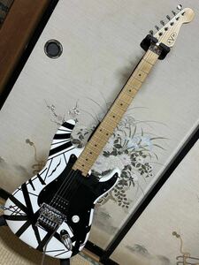 EVH Striped White with Black Stripes