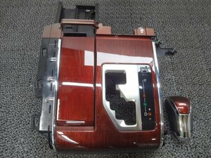 中古 トヨタ アルファード AGH30W 前期 純正 茶木目 シフトパネル シフトノブ付き (棚2765-204)