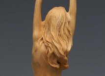 綺麗★木彫 置物 裸女像 美人像 女性像 彫刻工芸品★高さ23cm_画像5