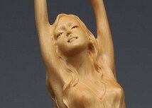 綺麗★木彫 置物 裸女像 美人像 女性像 彫刻工芸品★高さ23cm_画像6