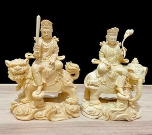  rare article natural tree tree carving Buddhist image writing . bodhisattva .. bodhisattva seat image complete set sculpture 