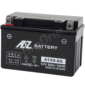 AZバッテリー 充電済 ATX9-BS Z1000アルティシアXJR400 SRX600 GSX-R400バーグマンFZR750R互換 YTX9-BS FTX9-BS GTX9-BS DYTX9-BS RBTX9-BS
