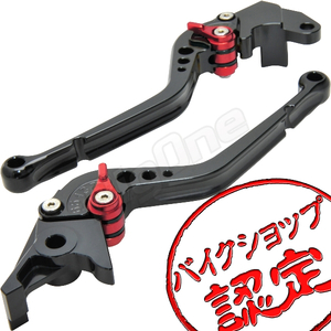 BigOne STD XJR400R FZ400 FZ400L XJR400S ディバージョン XJR400 FZS600S ビレット ブレーキ クラッチ レバー 黒/赤 ブラック レッド