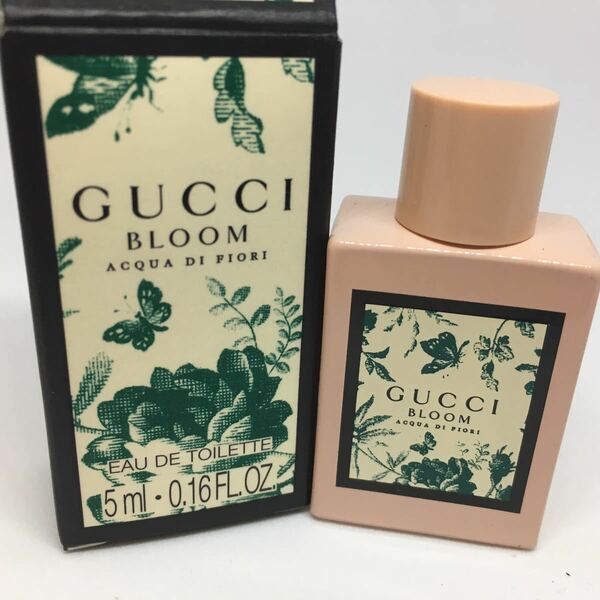 送料無料☆新品 GUCCI グッチ ブルーム アクアディフィオーリ ミニ香水 5ml オードトワレ 外箱付正規品 匿名配送