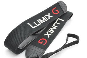 LUMIX G カメラ ストラップ 黒色 幅広約3.4cm幅 ルミックス Panasonic Camera Strap ＃24246
