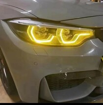 ①【送料無料】BMW イェローディライト F80 M3 F32F82 M4 F36 LED ヘッドライト用マルチカラーディライト_画像6