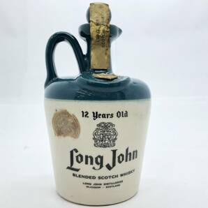 未開栓 Long John 12Years Old ロングジョン 12年 スコッチ ウイスキー 古酒陶器ボトル 750ml 度数記載なし 総重量 約1394.2gの画像1