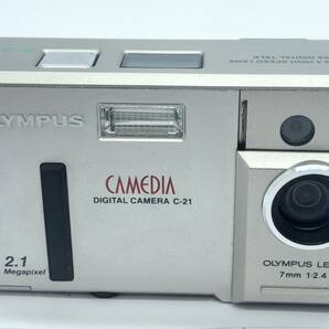 OLYMPUS オリンパス CAMEDIA カメディア DIGITAL CAMERA C-21 7mm 1:2.4 2.1 Megapixel コンパクト フイルムカメラ カメラ 現状品の画像1