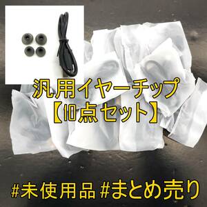 【10点まとめ】未使用品 汎用イヤーチップ Lサイズ、Sサイズセット＆オマケ付【ジャンク品】《管理番号：2404F-41》