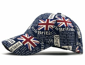 新品★デザインキャップ Union Flag　紺★特価　