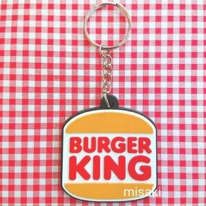 バーガーキング BURGER KING ラバーキーホルダー アメリカン バーガーショップ 可愛い ロゴ