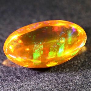 最高品質&遊色抜群!!1.245ct 天然ファイアオパール メキシコ産＜裸石 ルース ファイヤー fire opal 宝石 jewelry natural ジュエリー＞の画像5