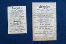 アメリカ式捕鯨時代のクジラ石鹸ラベル、絵葉書の計７種。１８２７年創業のKendall社製Soapineの広告ラベル。希少な捕鯨産業資料・史料。_画像3
