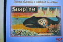 アメリカ式捕鯨時代のクジラ石鹸ラベル、絵葉書の計７種。１８２７年創業のKendall社製Soapineの広告ラベル。希少な捕鯨産業資料・史料。_画像9