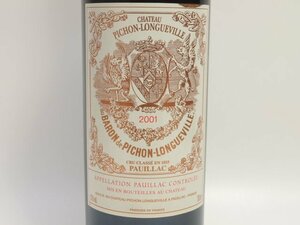 漏れ跡有★★Chateau Pichon Longueville Baron シャトー・ピション・ロングヴィル バロン 2001年 750ml/13%★AUT38310