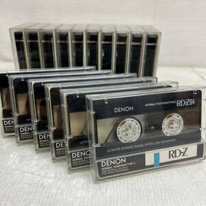 0409B6 DENON Denon cassette tape RD-Z 64 16 pcs set NORMAL POSITION TYPE Ⅰ normal position recording ending audio equipment record medium 