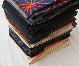 [ capital dream Sakura ] hand weave silk pongee . kimono 21 sheets set sale * dressing hobby .. old abroad sightseeing travel remake * selling out *RWK200