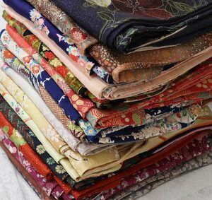 [ capital dream Sakura ] beautiful color silk fine pattern kimono 16 sheets set sale * dressing hobby .. old abroad sightseeing travel dress * selling out *RWK118