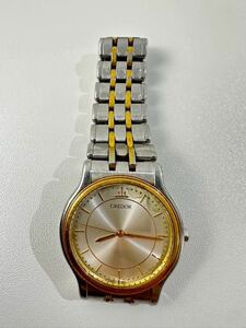 【4/15E】CREDOR クレドール SEIKO クォーツ 18kt 9571-6020 動作未確認