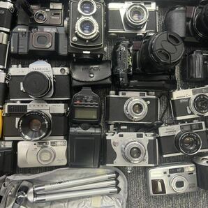 【4/0E】ジャンク フィルムカメラ レンズ その他 まとめ Canon/YASHICA/MINOLTA/Konica/Nikon/OLYMPUSの画像6