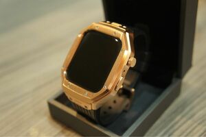 黒金再入荷！Apple Watch AppleWatch アップルウォッチ　ベルト　バンド　カバー　ケース　44 45兼用