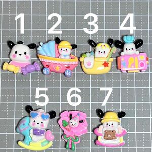 【1個40円】【即決18個】kidsぽちゃデコパーツ　DIY アニマル　ハンドメイド　サンリオ　ぽちゃっこ