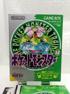 【美品・箱説チラシ付き◆GB ポケットモンスター 緑 グリーン ポケモン 他にも出品中、※匿名・同梱可 】ゲームボーイ/U3