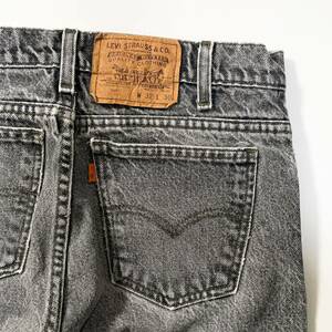 90s Levi's リーバイス 517 先染め ブラック デニムパンツ ビンテージ アメリカ製 usa old 32×29 ジーンズ 80s relaxed オリジナル 黒 