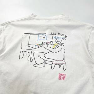 90s John Lennon ジョンレノン アート プリントt Tシャツ ビンテージ アメリカ製 old usa 80s ビートルズ オノヨーコ oneita L art Beatles