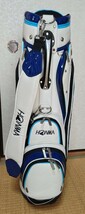 ★ 美品 希少品 HONMA ホンマ ９インチ 軽量ゴルフバッグ ホワイト×ブルー ★_画像3