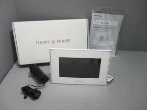 未使用★Pioneer★パイオニア HAPPY FRAME デジタルフォトフレーム 7型ワイド HF-T730-W 通電確認済