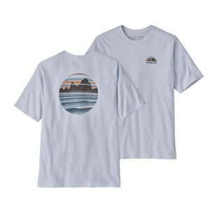 パタゴニア　M'S SKYLINE STENCIL RESPONSIBILI-TEE メンズLサイズ　WHI白　新品　未使用