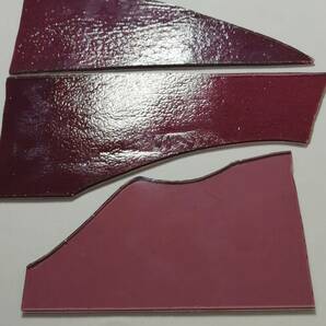  「ステンドグラス材料 興和商事 透明ピンク系 3枚組」3㎜厚 端材整理品の画像4