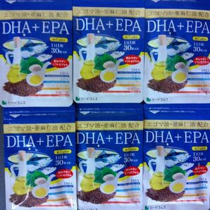 送料無料 約6ヶ月分（約１か月分×6袋） エゴマ油・亜麻仁油配合 DHA+EPA オメガ3系α-リノレン酸 シードコムス