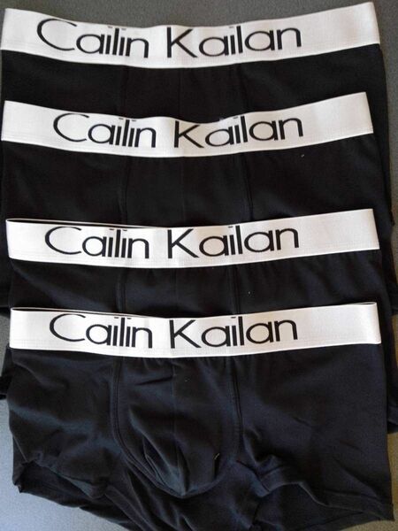 Cailin Kailan 黒 XXLサイズ 4枚 メンズボクサーパンツ ボクサーパンツ メンズ 下着