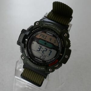 【Custumed】カシオ スポーツギア SGW-300H　SGW-300HB-3AV ツインセンサー 気圧 温度 NATOベルト