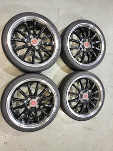 【即決】☆SCADA☆エスカーダ☆16インチ☆5.5J☆インセット48☆4穴☆PCD100☆165/40R16☆