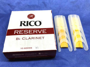 ◎長期保管品◎　B♭クラリネット用リード　RICO RESERVE（レゼルヴ）3.5　バラ2枚