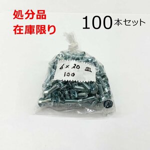 ユニクロ (+) サラビス 6ｘ20mm 100本入 皿 小ねじ DIY 在庫限り 処分品