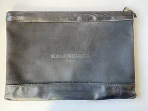 【22.BALENCIAGA　クラッチバッグ】ブラック　クラッチバッグ